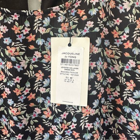 NWT Jacqueline de Yong Ditzy Layered floral dress Size 8 - Picture 3 of 7